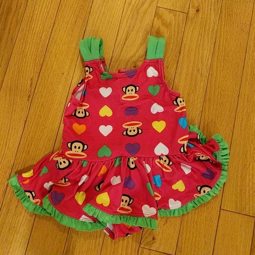EUC Paul Frank 6-9 mo Baby Swimsuit/Bathing Suit